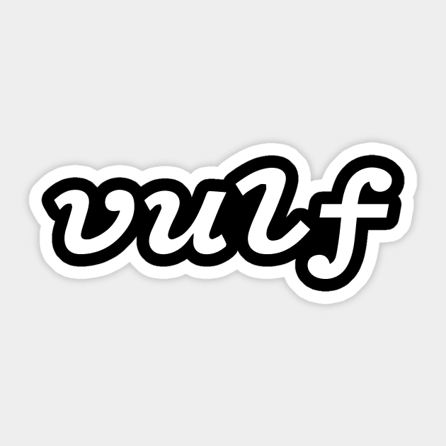 Very cool retro style vulf vulfpeck design Sticker by hobrath